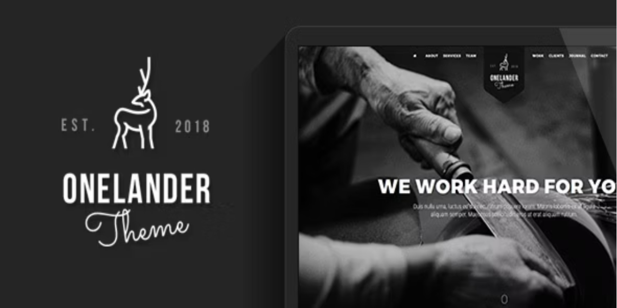OneLander | Creative Landing Page WordPress Theme